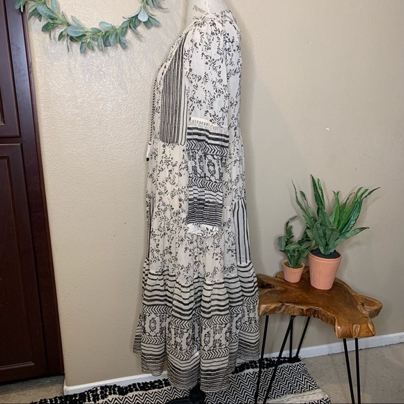 Anthropologie ~ Talulah Tiered Midi Dress Medium - Picture 10 of 14